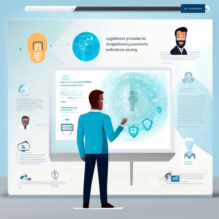 Laptop mit Sicherheitsschloss-Symbol