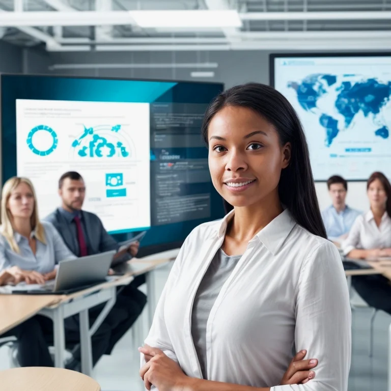 Dozent erklärt Cybersecurity-Inhalte